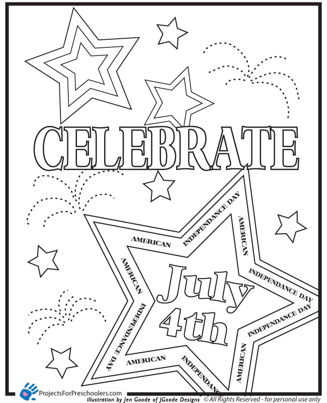 650x800 July 4th Coloring Pages Printables