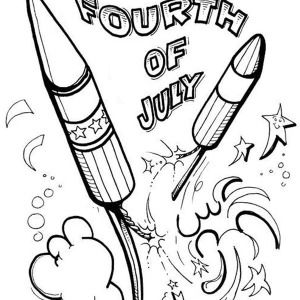 300x300 Free Fourth July Coloring Pages Online