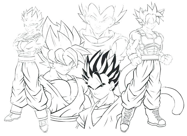 775x562 Dragon Ball Z Coloring Pages Super 5 Coloring Page For Dragon Ball