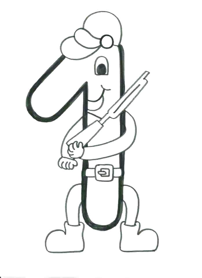 698x960 Number 1 Coloring Page Number 5 Coloring Page Common Worksheets