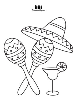 262x340 Cinco De Mayo Coloring Pages Archives