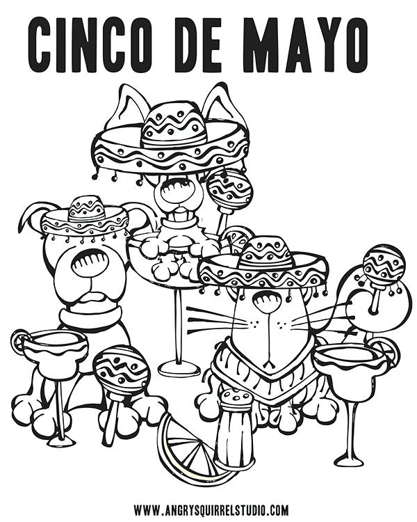 600x750 Cinco De Mayo Coloring Pages Mayo Rby Cinco De Mayo Coloring Pages