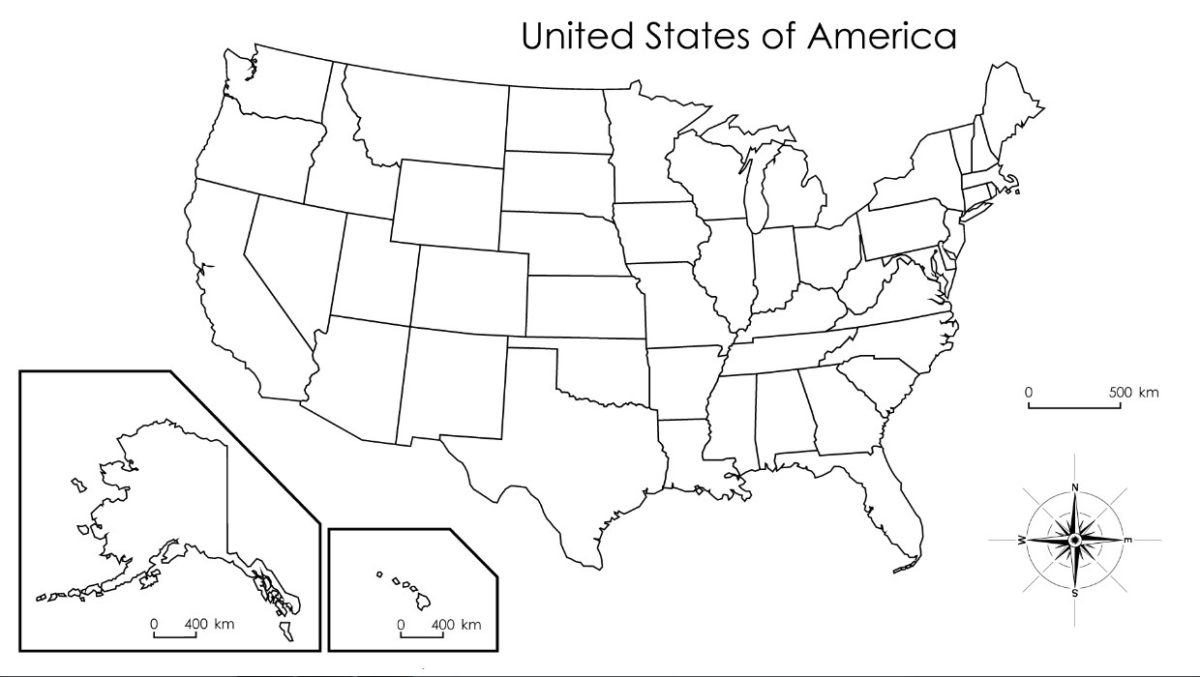 1200x677 Us Map States Quiz Printable United States Map Coloring Page