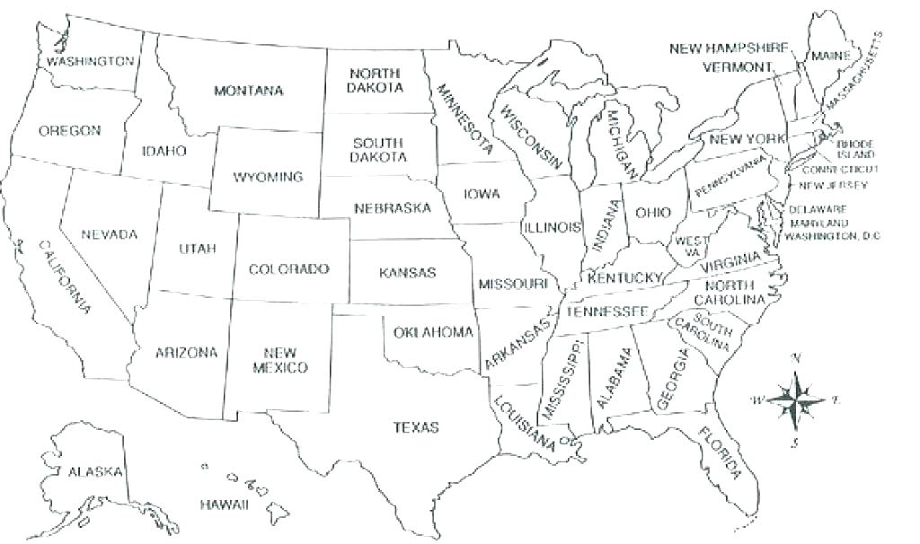 1024x606 50 States Coloring Pages Printable Coloring Page States States