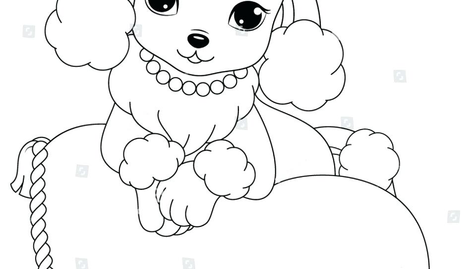 960x544 Poodle Coloring Pages Poodle Coloring Page Cartoon Free Printout