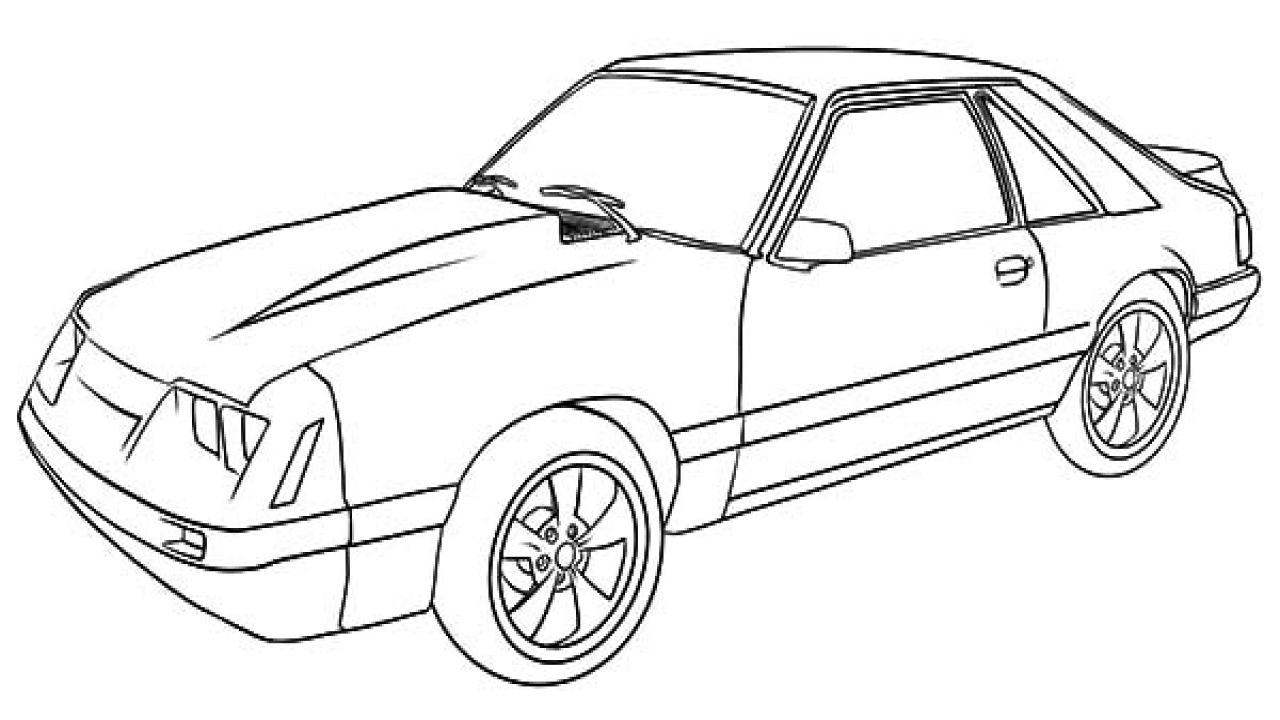 1280x720 Ford Mustang Drawing. Interesting How To Draw A Ford Shelby