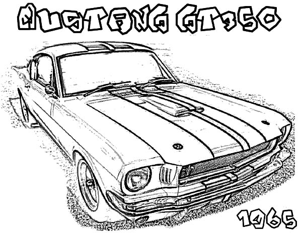 600x464 Cars In 1965 Coloring Sheets