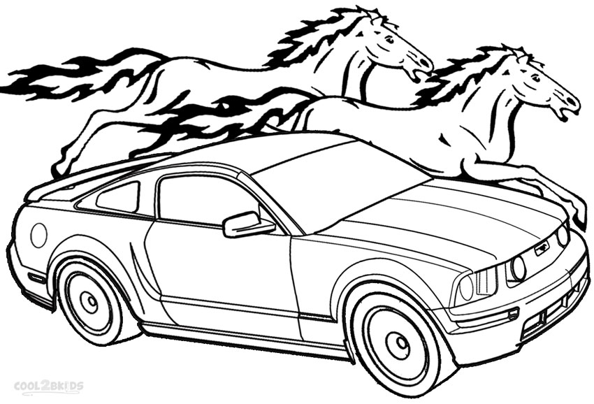 850x578 67 Mustang Coloring Pages Mustang Coloring Page Getcoloringpages