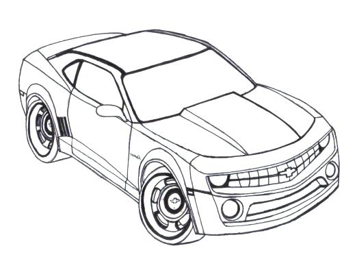 500x394 Camaro Coloring Pages Click The Dodge Charger Rt Coloring Pages