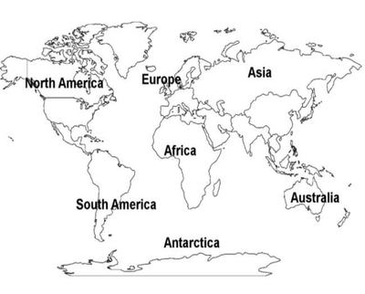 400x322 7 Continents Coloring Pages Play The Game Can You Name
