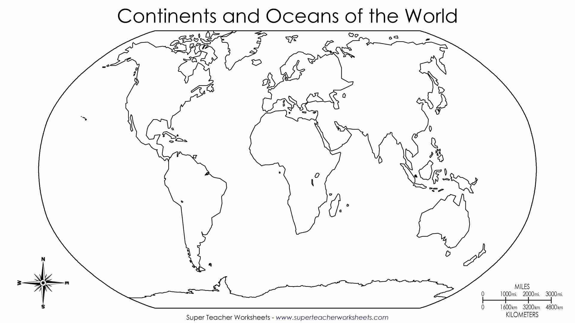 1920x1080 7 Continents Coloring Sheet Page Incredible Printable To Cut Out