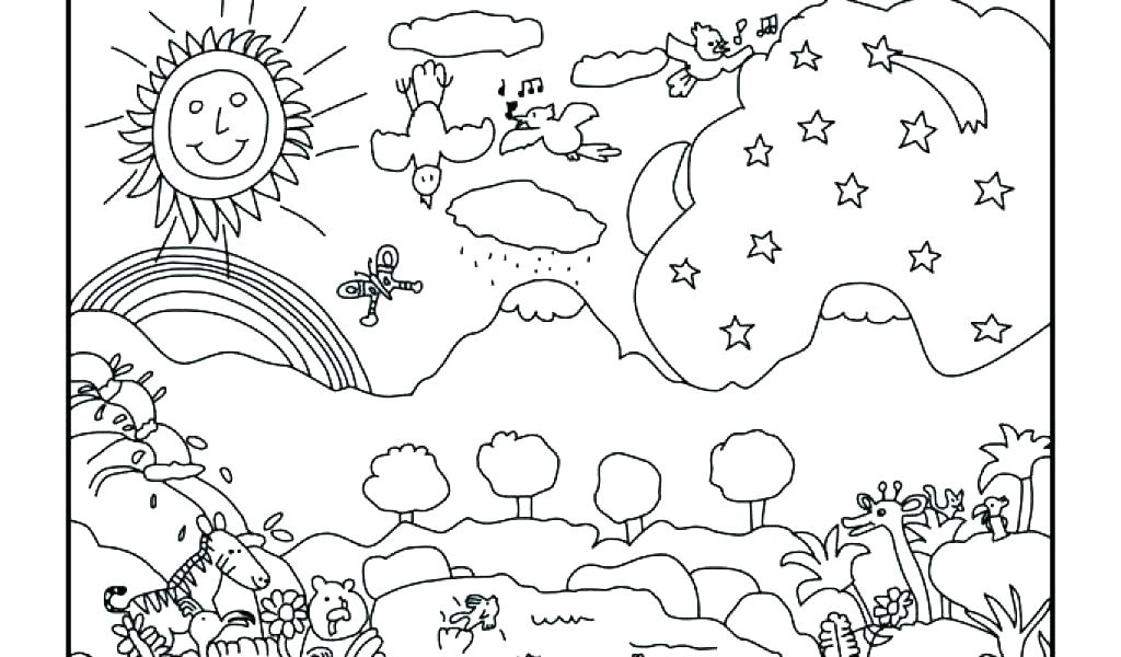 1024x600 Creation Coloring Pages 7 Days Of Creation Coloring Pages God