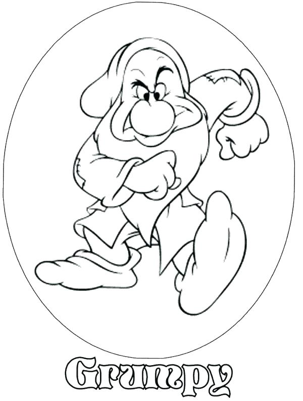 600x794 7 Dwarfs Coloring Pages Snow White And The Seven Dwarfs Coloring