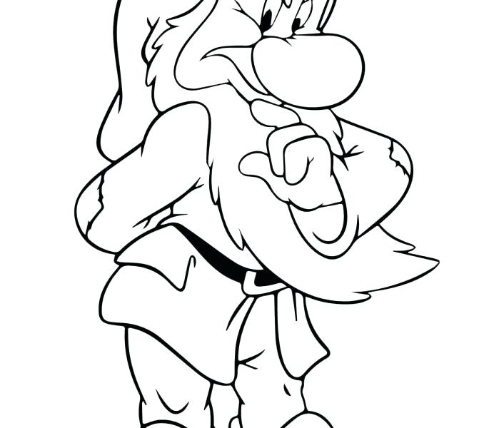678x600 7 Dwarfs Coloring Pages