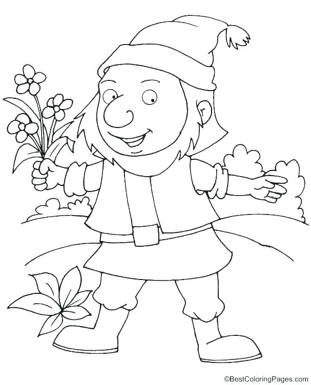 607x752 7 Dwarfs Coloring Pages 7 Dwarfs Coloring Pages Page For Kids Free