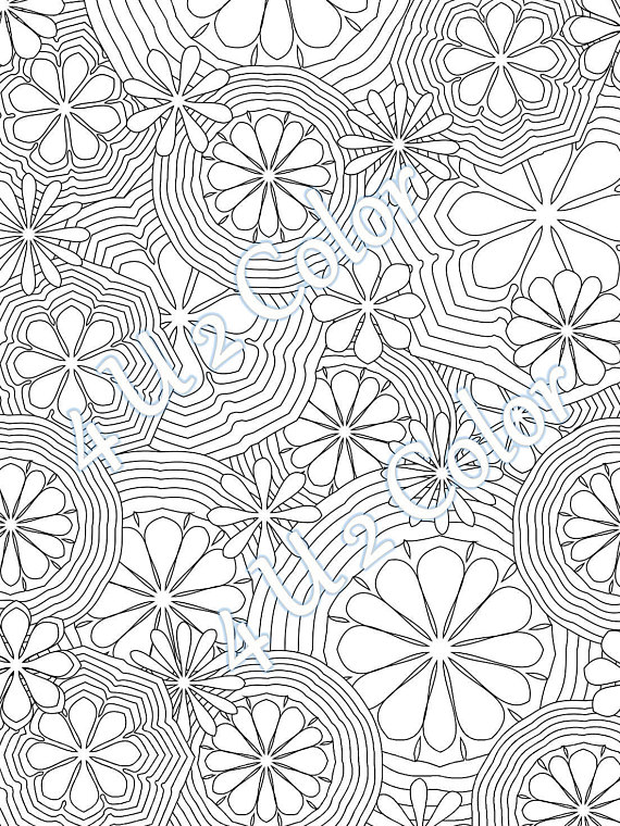 570x760 Flower Power 1 Coloring Page Flower Power Coloring Page