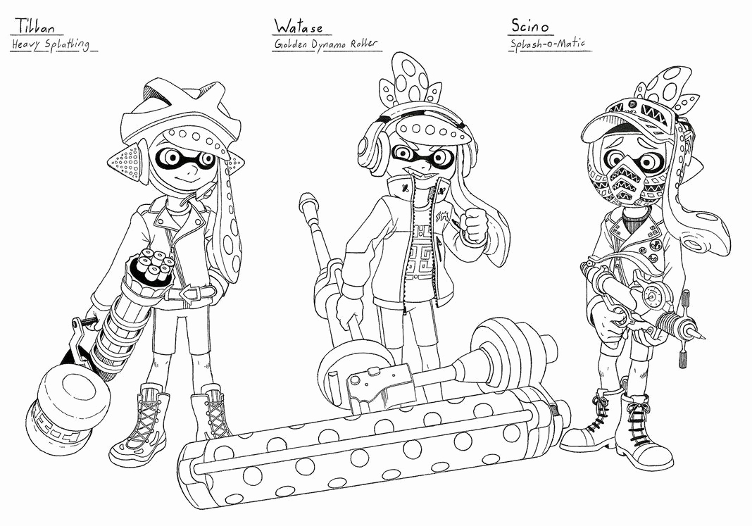 1068x747 Coloring To Print New Splatoon Coloring Sheet Printable Coloring