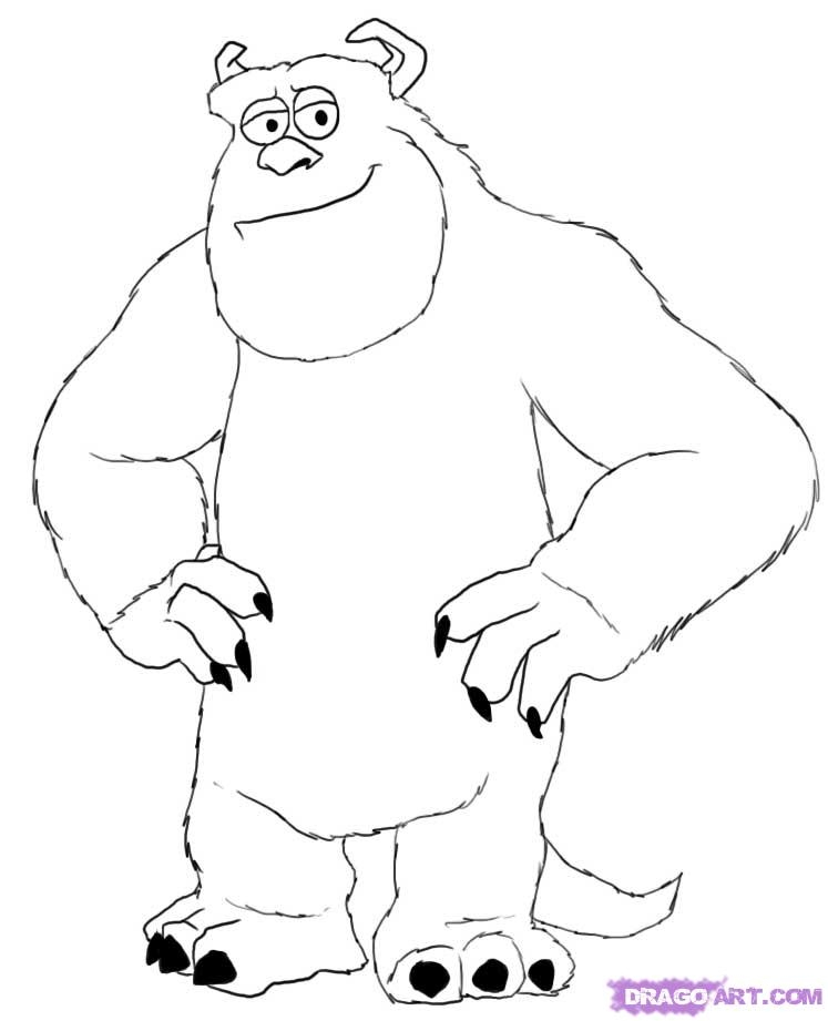 747x921 Sully Monsters Inc Coloring Page Sully Monsters Inc Coloring Pages