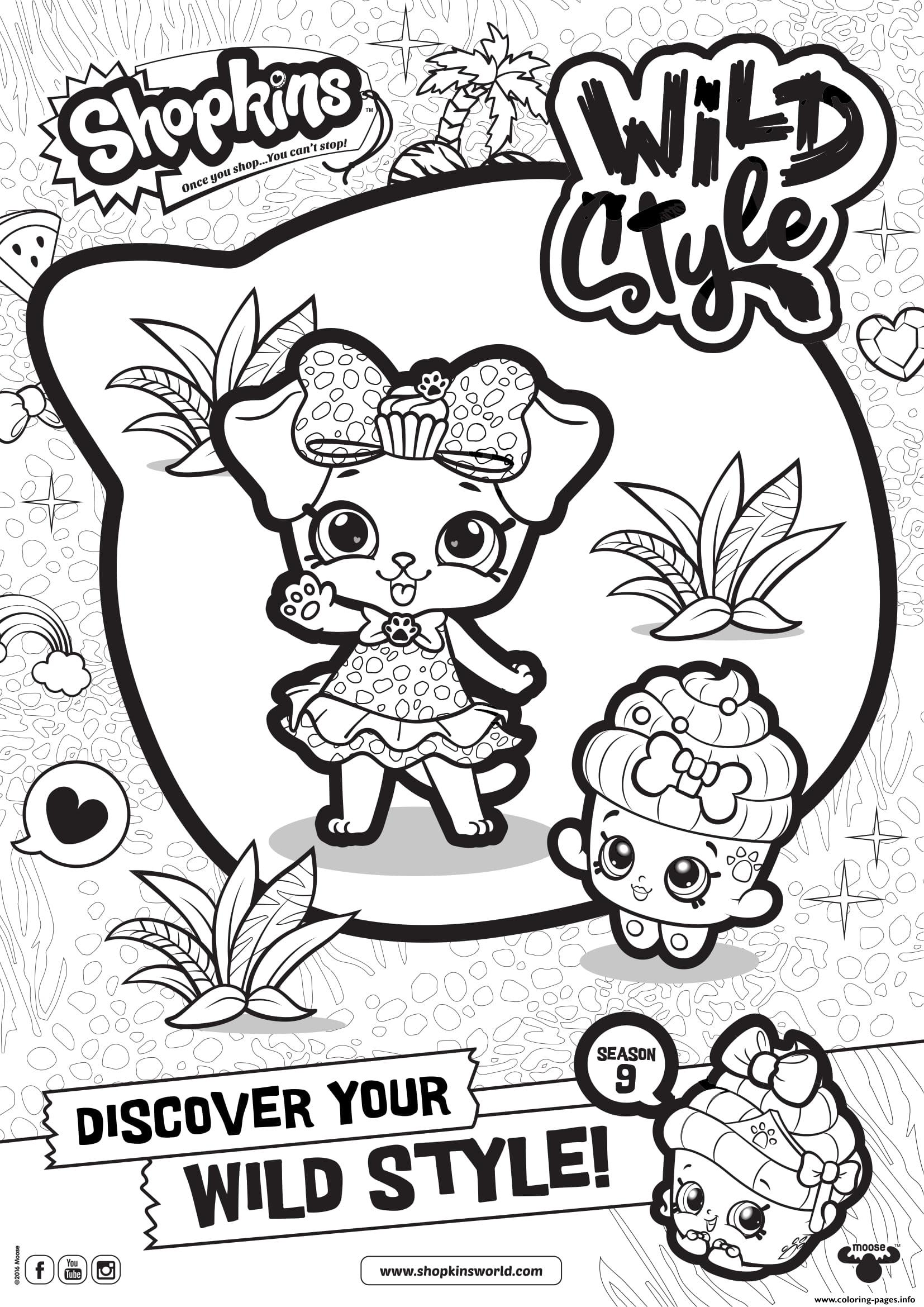 1654x2339 Shopkins Season 9 Wild Style 2 Coloring Pages Printable