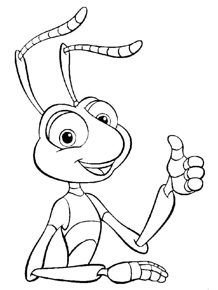 750x1000 A Bug's Life Coloring Pages. Download And Print A Bug's Life