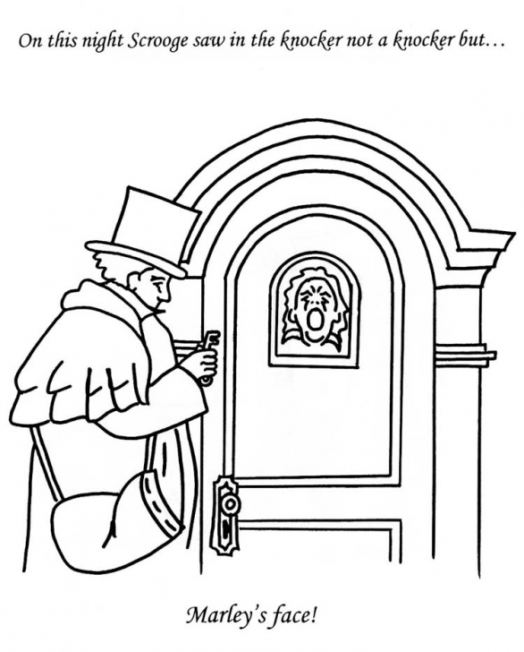 586x728 A Christmas Carol Coloring Book 2004 Inside A Christmas Carol