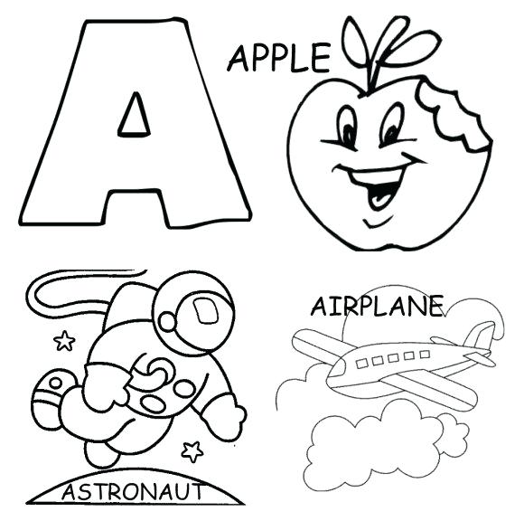 A Is For Coloring Page