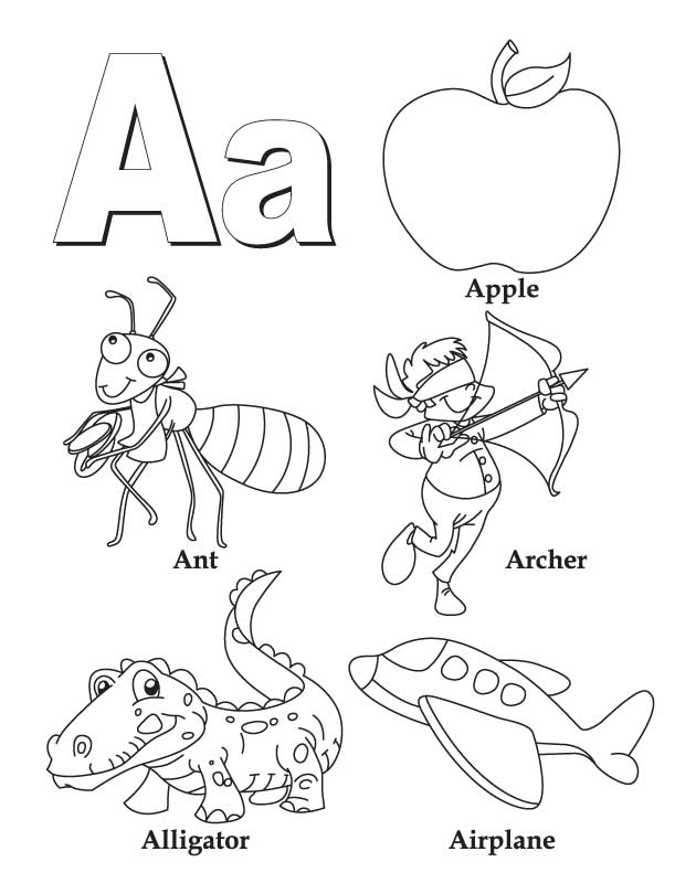 A To Z Coloring Pages