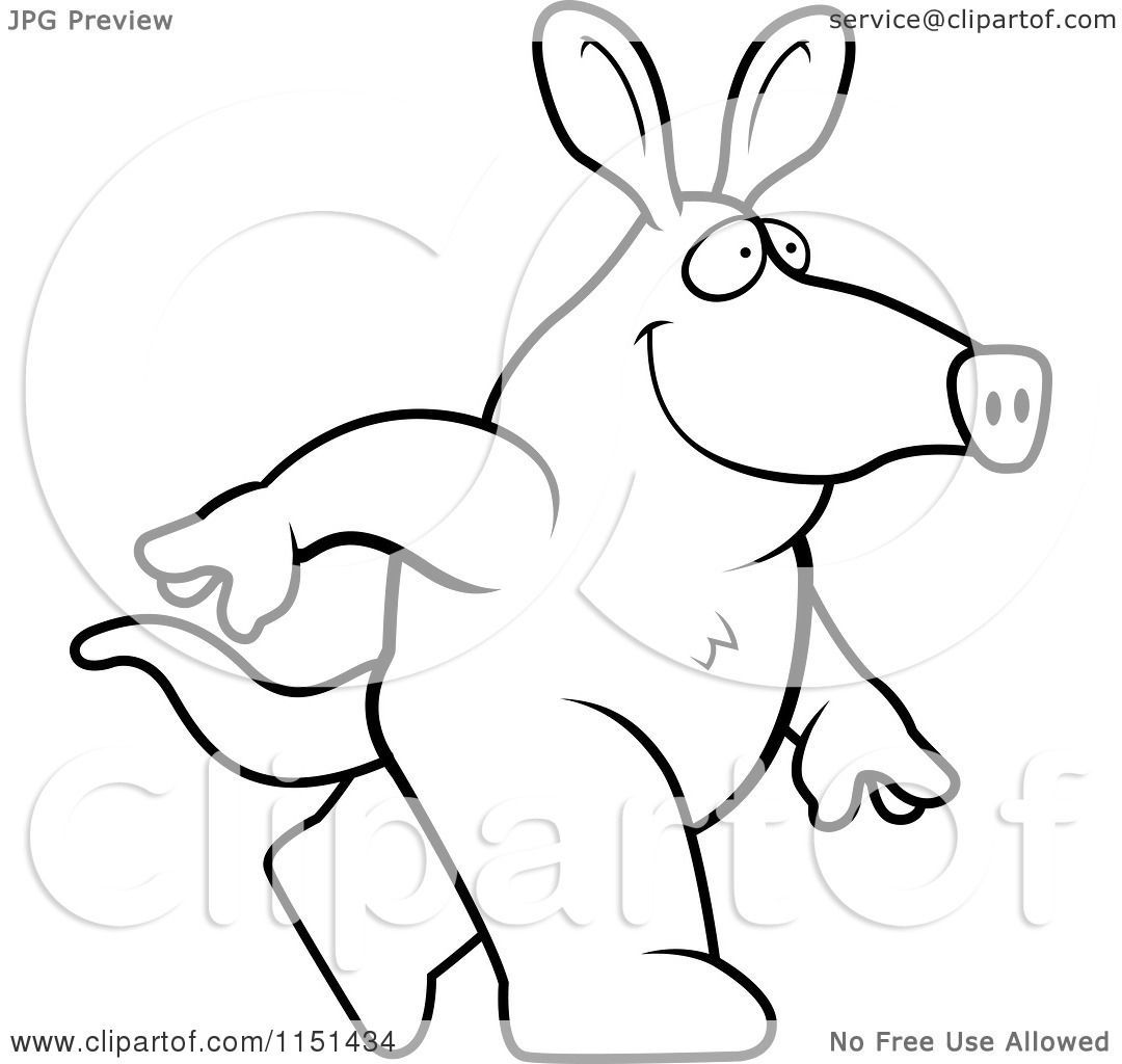 1080x1024 Aardvark Animal Coloring Pages Aardvark Animal Coloring Pages