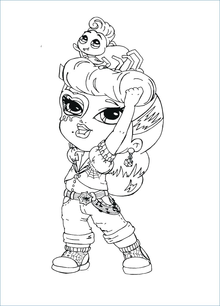 736x1023 Abbey Bominable Monster High Coloring Page