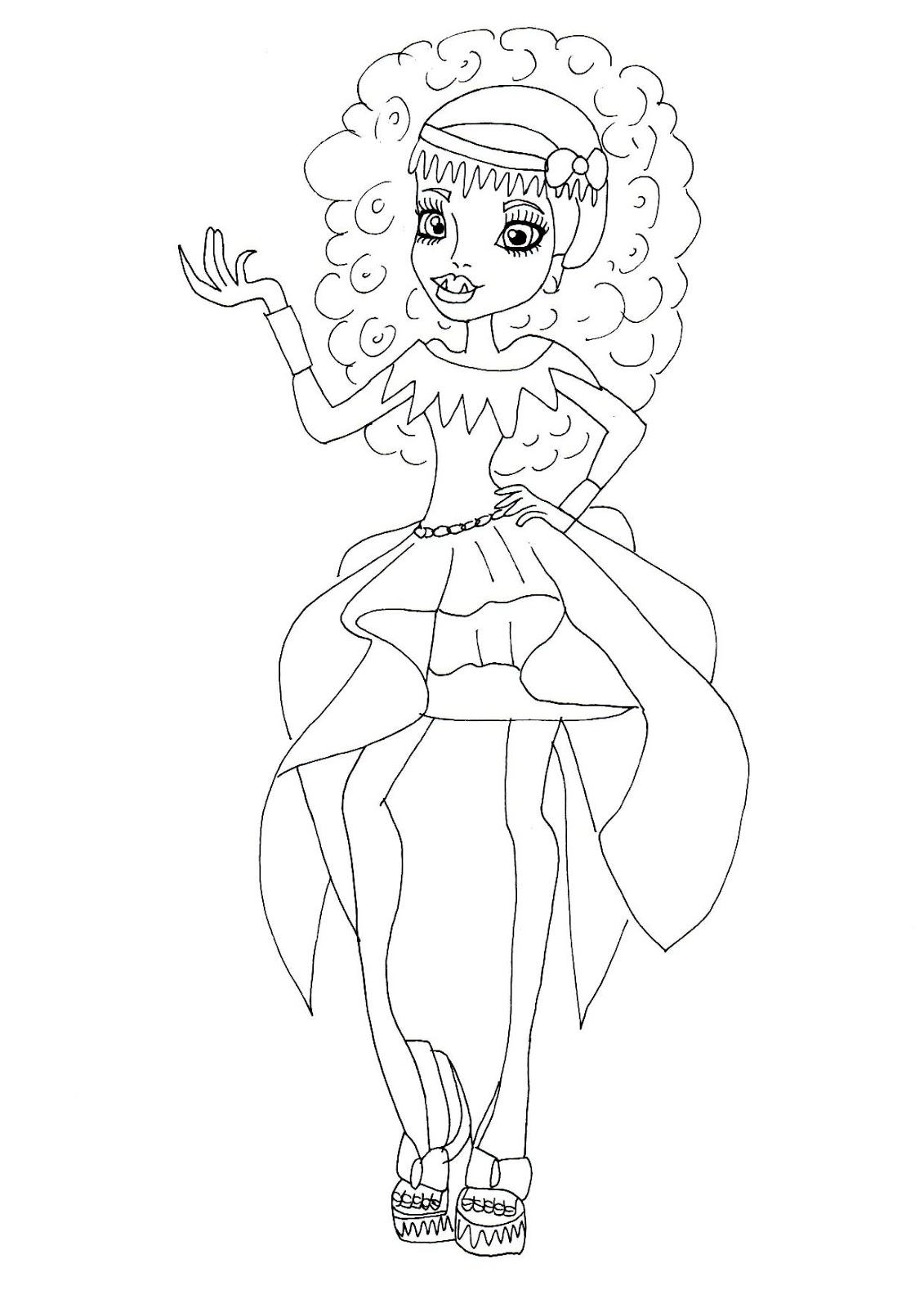 1131x1600 Free Printable Monster High Coloring Pages Abbey Bominable 13