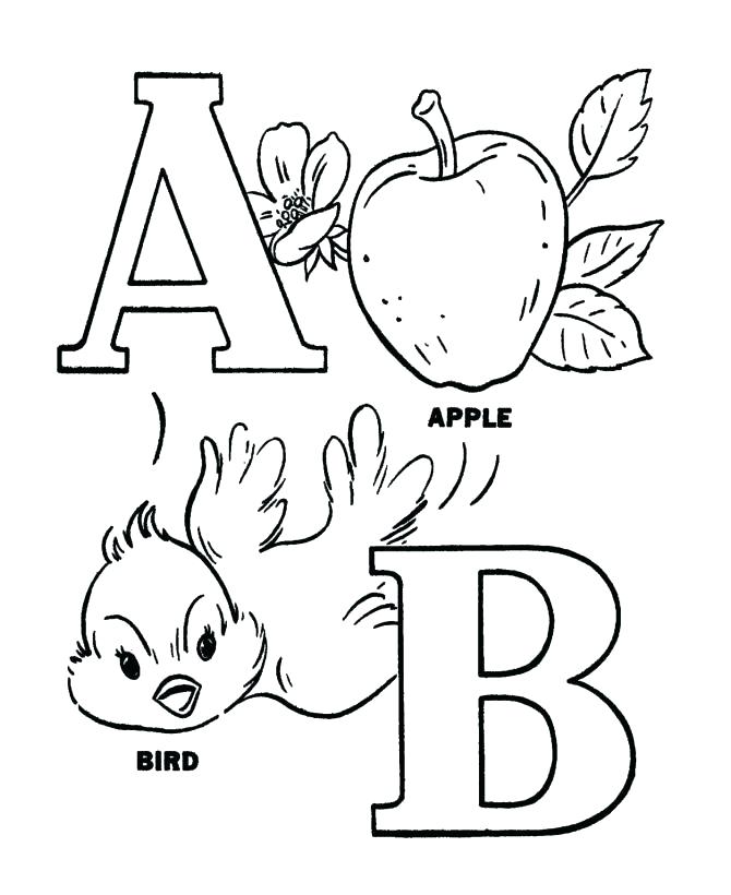 670x820 Alphabet Animals Coloring Pages Free Printable Individual Alphabet