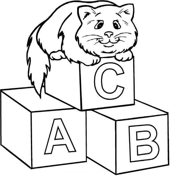 567x588 Abc Blocks Coloring Pages