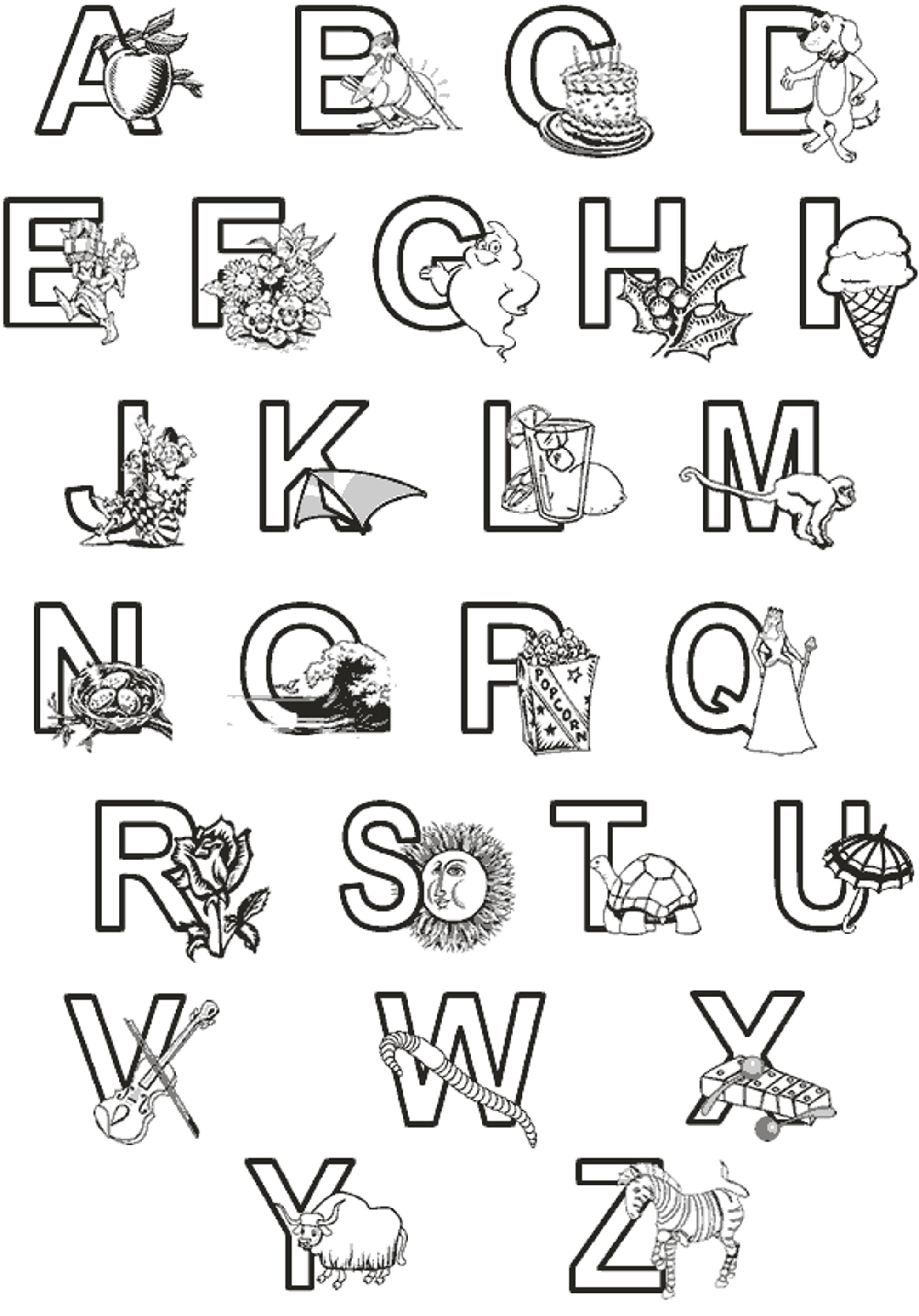 2000x2863 Abc Animal Colouring Pages Murderthestout And Color