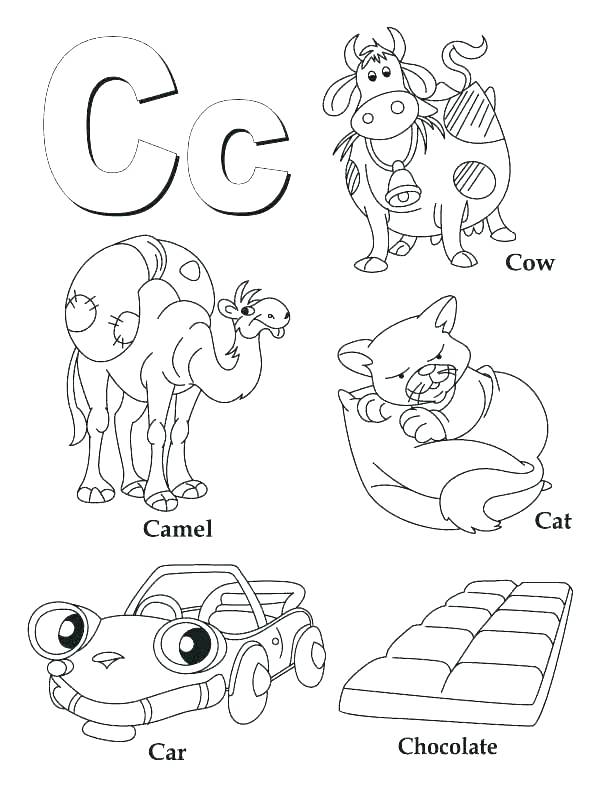 612x792 Alphabet Color Pages Cliptext.co