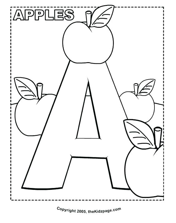 564x714 Abc Coloring Pages For Kindergarten Free Letter Coloring Pages