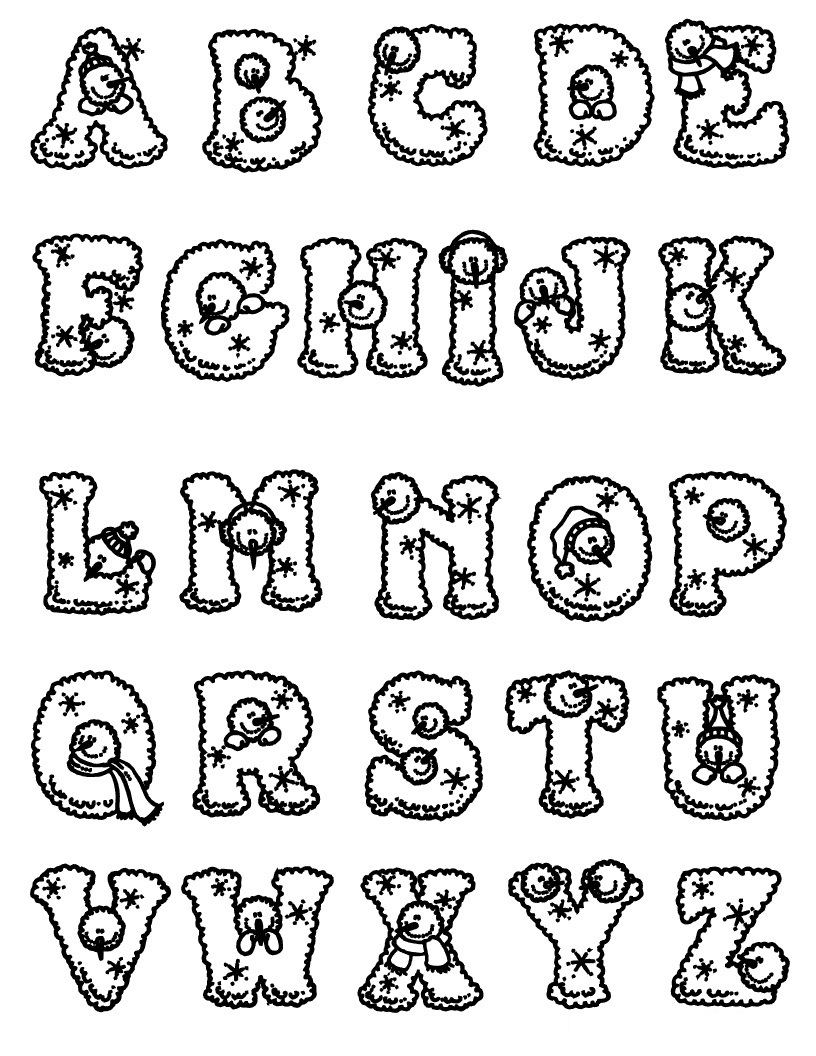 816x1056 Abc Coloring Page Alphabet Pages Preschool Archives In Within