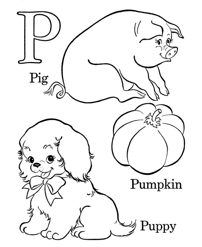Abc Coloring Pages Free Printable