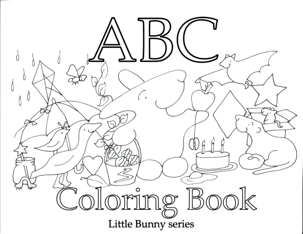 970x750 Abc Book Cover Coloring Page Printable Abc Coloring Book Cover