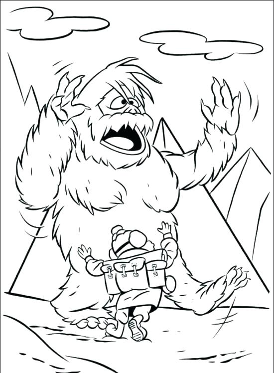 Abominable Snowman Coloring Page