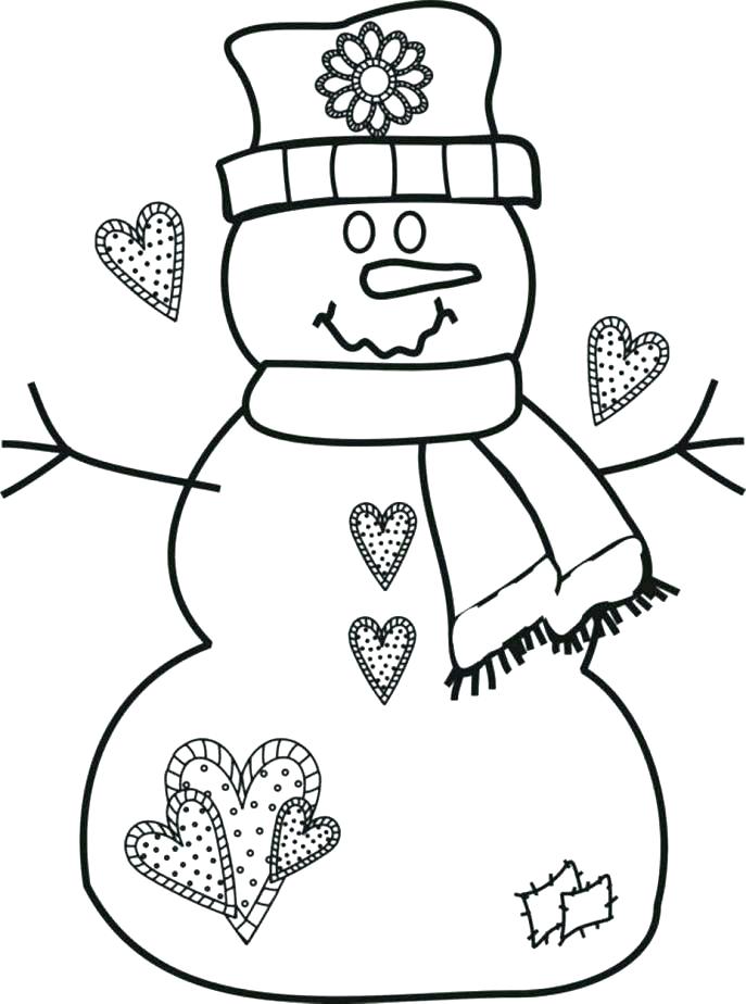 687x924 Abominable Snowman Coloring Pages