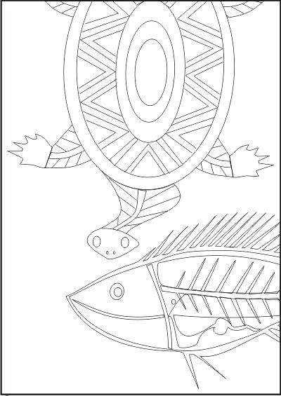 400x565 Aboriginal Colouring Sheets Aboriginal Animals Pictures Symbols