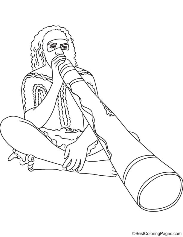 612x792 Australian Aboriginal Coloring Pages