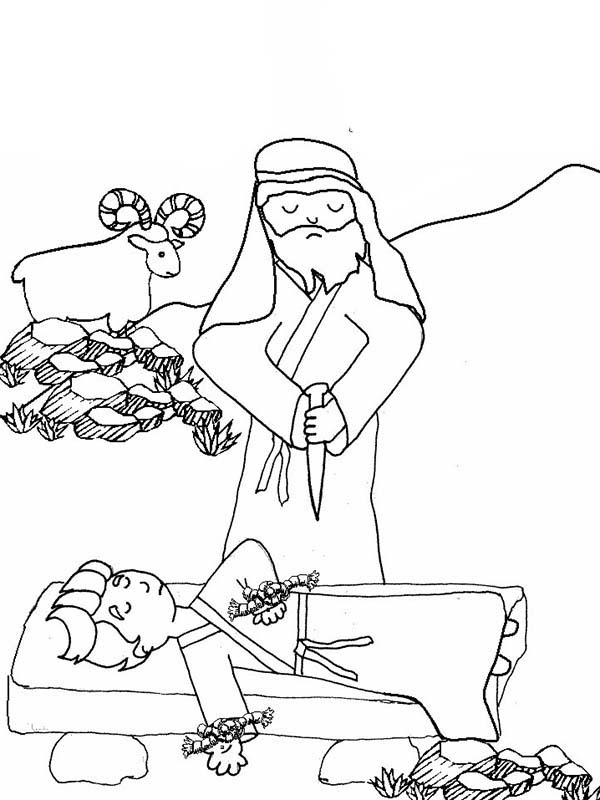 600x800 Elegant Abraham And Isaac Coloring Page 81 Coloring Pages