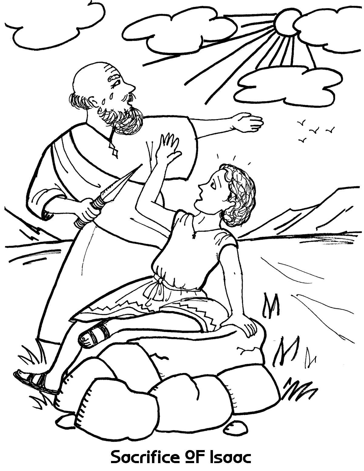 1200x1552 Huge Gift Abraham And Isaac Coloring Page Sacrifices Did You Know