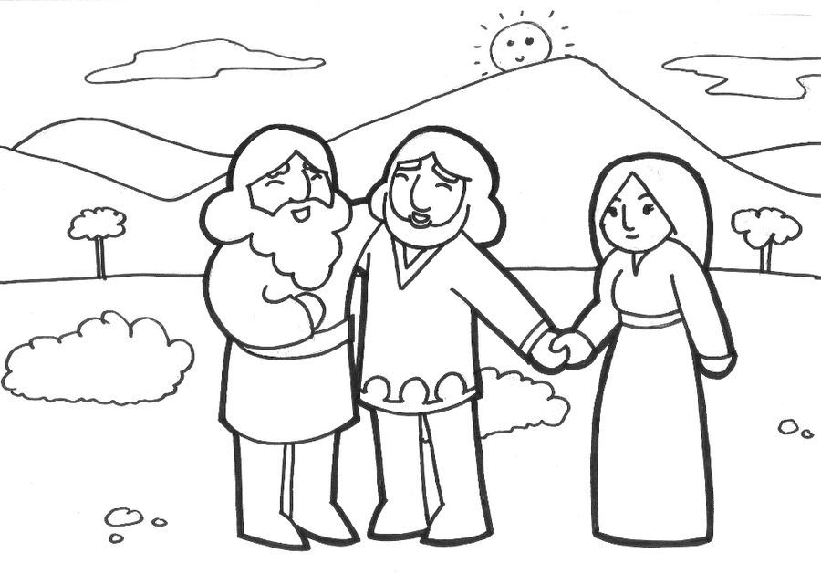 900x629 Abraham Rescues Lot Coloring Page