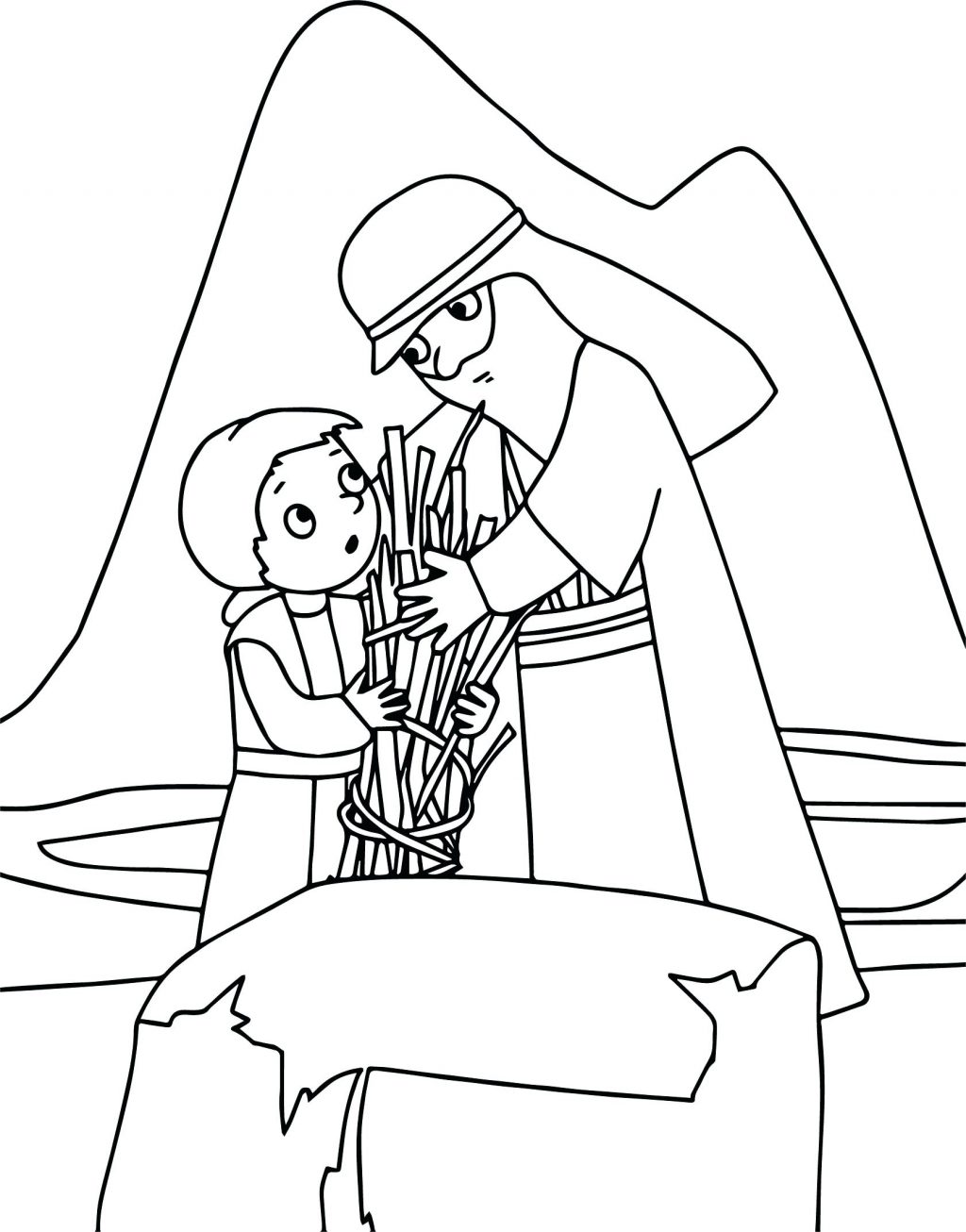 1024x1306 Coloring Page ~ Abraham And Sarah Coloring Pages Wood Page Bible