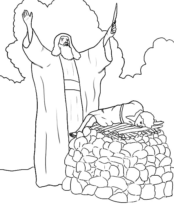 600x743 Abraham And Isaac Coloring Page Inspirational Abraham And Isaac