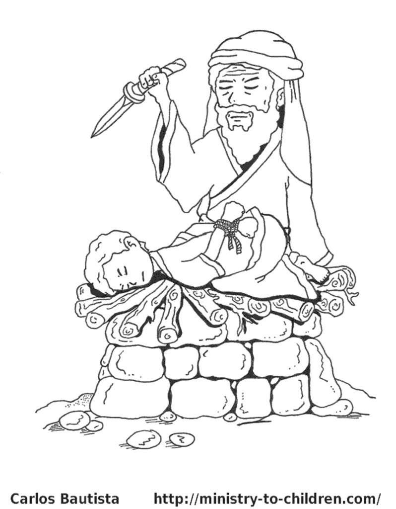 798x1024 Abraham Coloring Pages And Isaac A Pattern Of Things To Come Bible