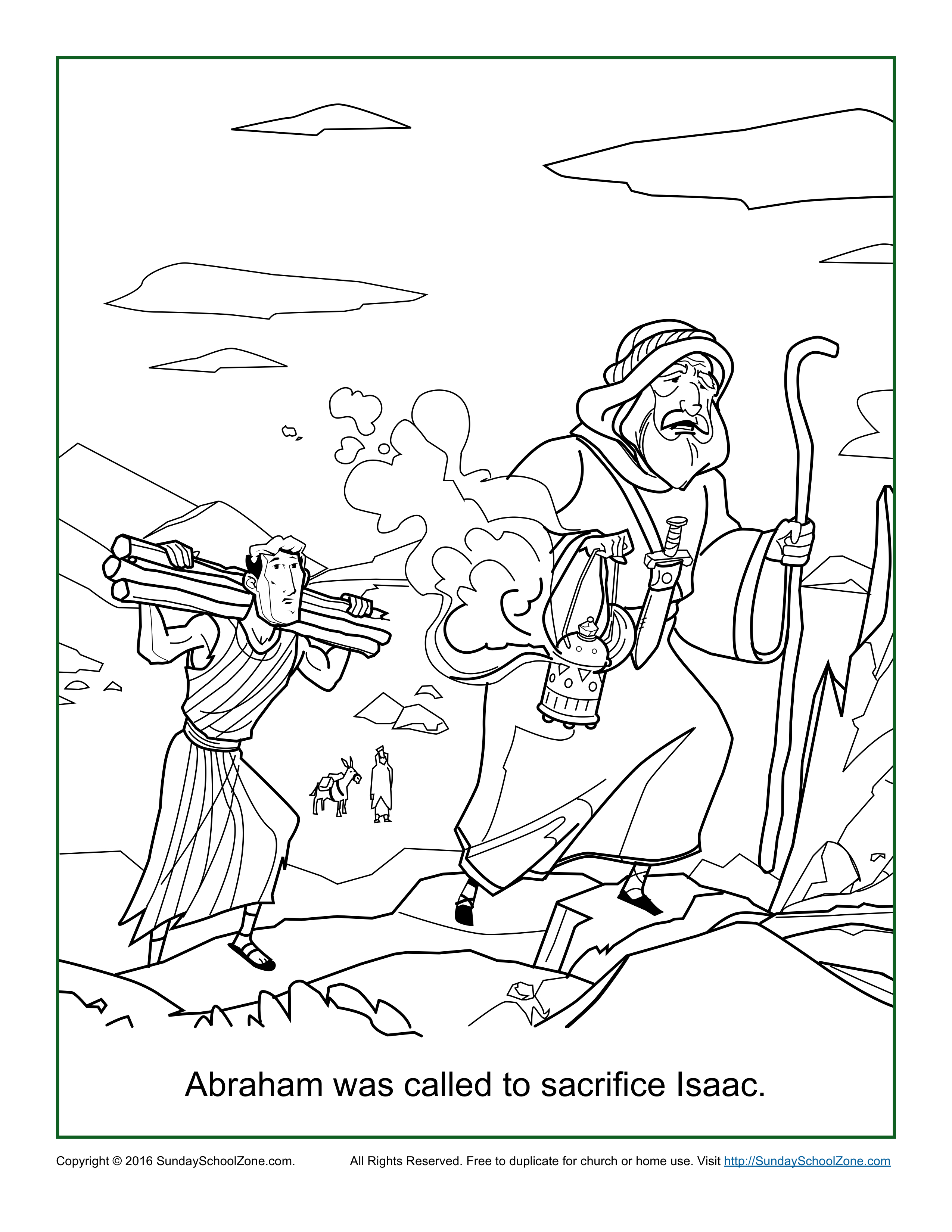2550x3300 Abraham Coloring Pages
