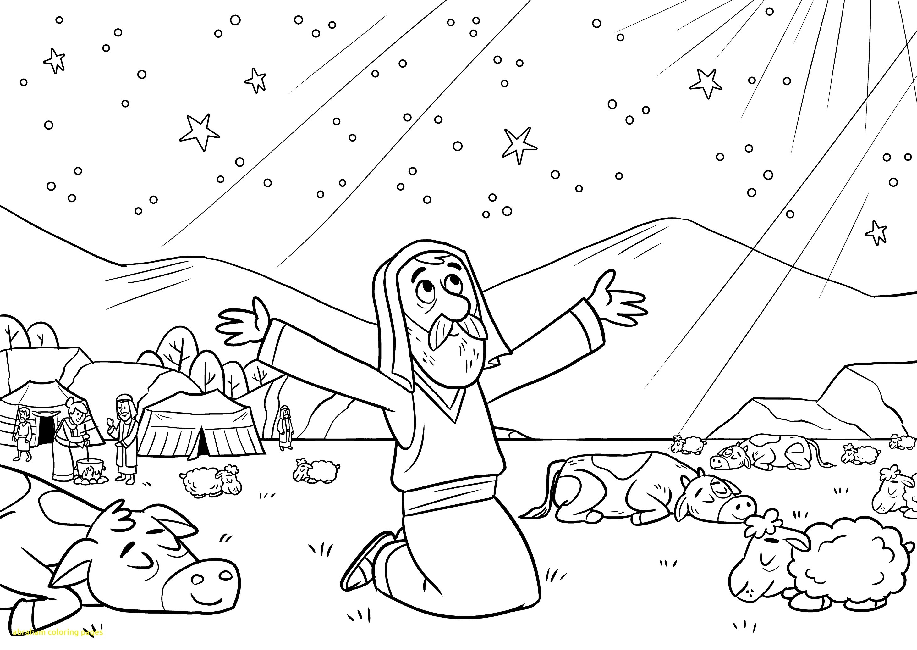 2918x2067 Awesome Abraham Coloring Pages Sunday School Gallery Free